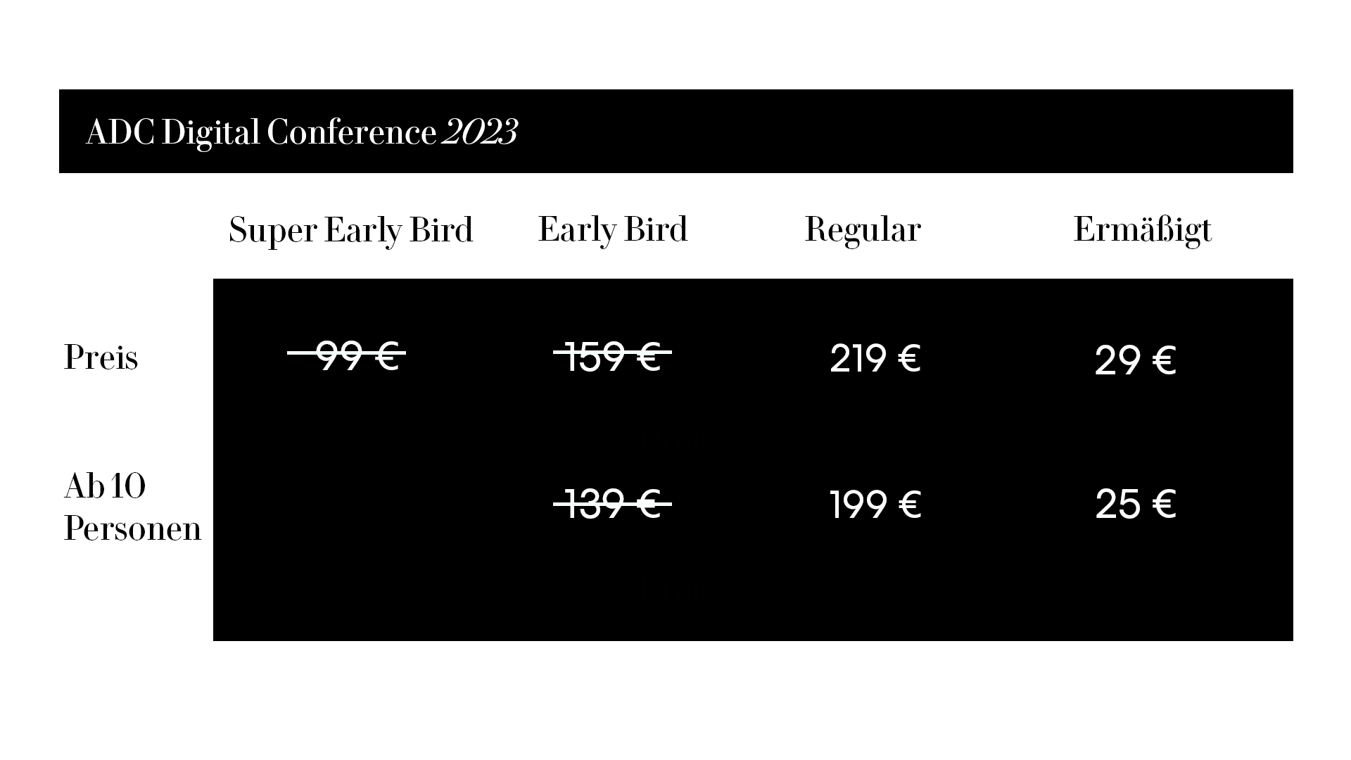TIcketpreise